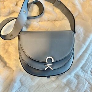 Calvin Klein Silver Crossbody Bag
